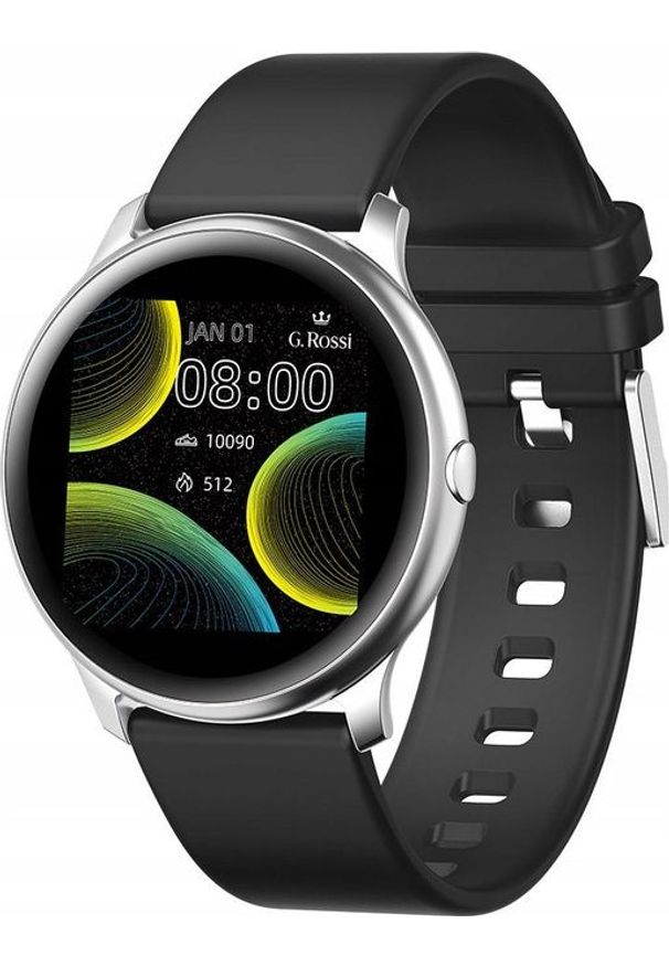 Smartwatch Gino Rossi SW010-11 Czarny (SW010-11). Rodzaj zegarka: smartwatch. Kolor: czarny