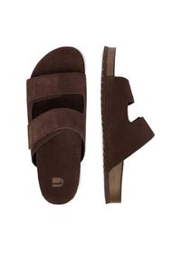 G-Star RAW - G-Star Raw Klapki EO-MILO-01 MI34 Brązowy ciemny. Kolor: brązowy. Materiał: skóra, zamsz #7