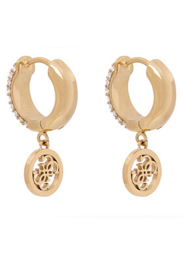 Guess Kolczyki JUBE03 301JW Złoty. Materiał: metalowe. Kolor: złoty