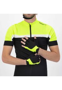 ROGELLI - Rękawiczki rowerowe męskie Rogelli ESSENTIAL. Kolor: zielony, czarny, wielokolorowy