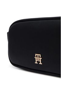 TOMMY HILFIGER - Tommy Hilfiger Torebka Th Logotape Camera Bag AW0AW18741 Czarny. Kolor: czarny. Materiał: skórzane #3