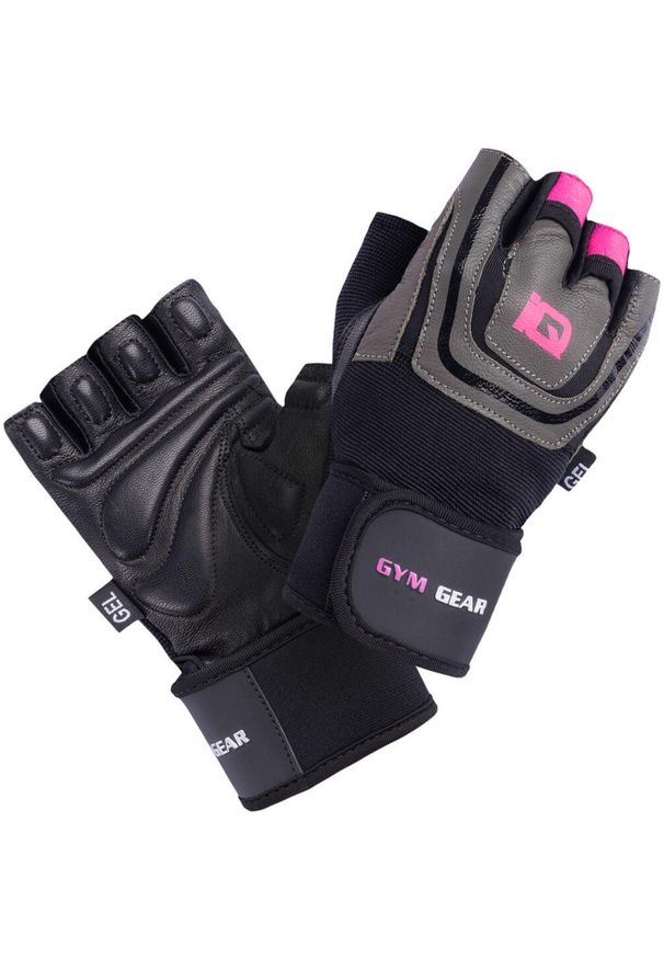 Rękawice kulturystyczne damskie IQ Fairo. Kolor: czarny. Sport: fitness