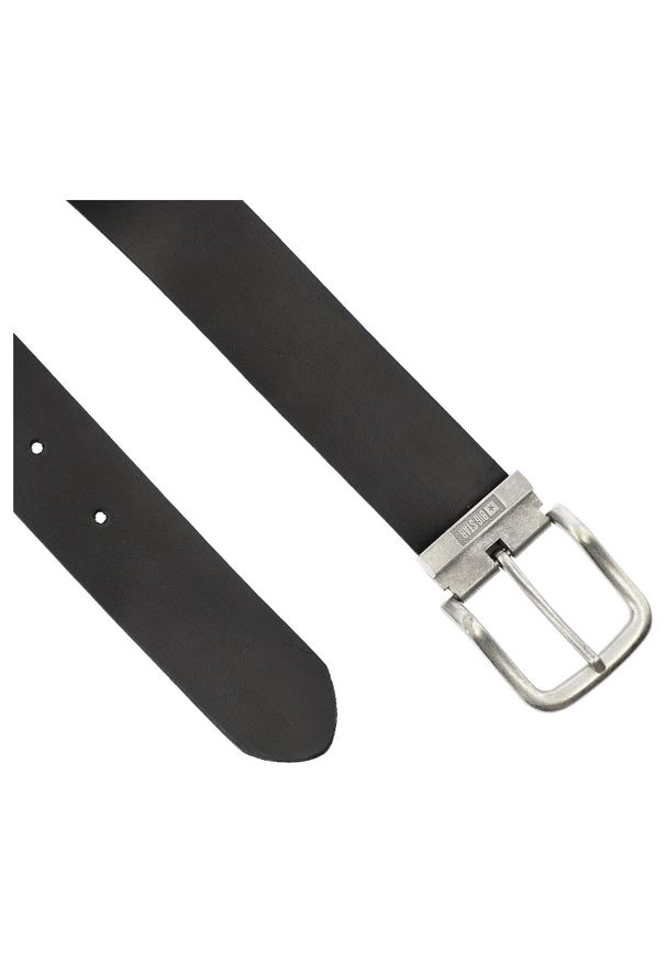 Big-Star - Czarny Skórzany Męski Pasek Big Star. Kolor: czarny. Materiał: skóra. Styl: klasyczny, casual, vintage, elegancki