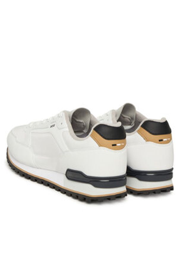 BOSS Sneakersy Parkour-L 50552914 Biały. Kolor: biały. Materiał: skóra