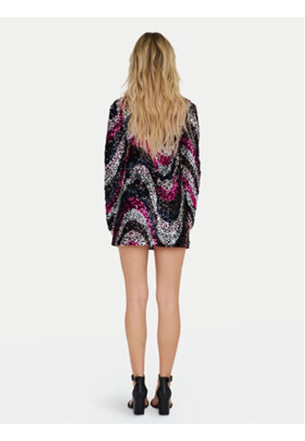 only - ONLY Sukienka koktajlowa Sofie 15334081 Kolorowy Slim Fit. Materiał: syntetyk. Wzór: kolorowy. Styl: wizytowy