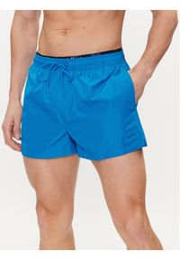 Calvin Klein Swimwear Szorty kąpielowe KM0KM00947 Niebieski Regular Fit. Kolor: niebieski. Materiał: syntetyk #1