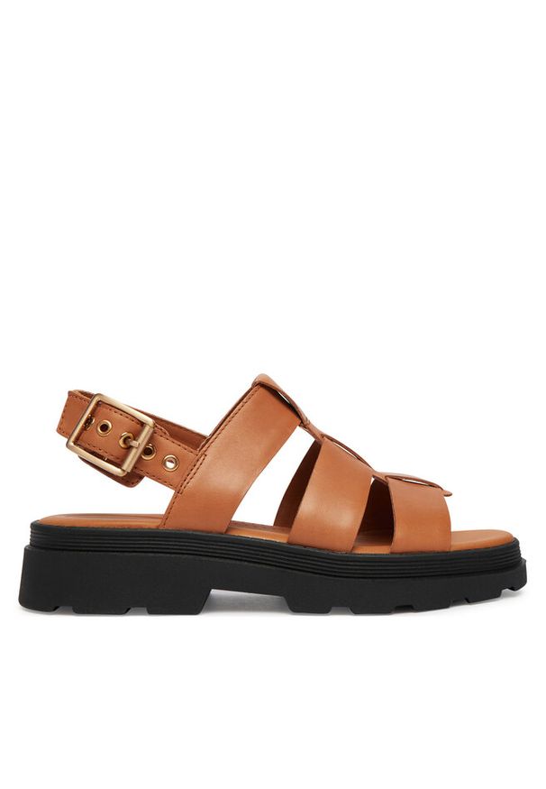 Sandały Clarks. Kolor: brązowy