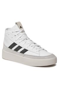 Adidas - adidas Sneakersy Znsored Hi IE7777 Biały. Kolor: biały. Materiał: skóra #6