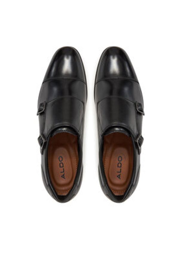 Aldo Półbuty Holtlanflex 13180582 Czarny. Kolor: czarny. Materiał: skóra