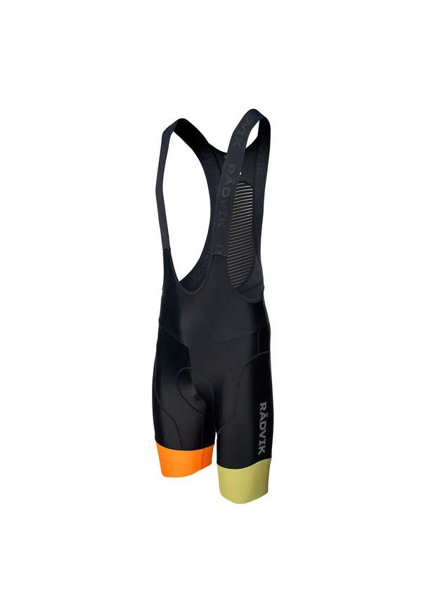 RADVIK - Spodenki Na Szelkach Męskie. Kolor: szary. Sport: kolarstwo