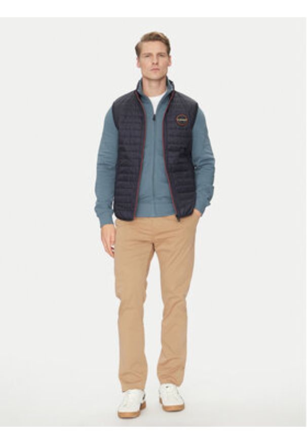 Napapijri Kamizelka Amiata NP0A4ICR Granatowy Regular Fit. Kolor: niebieski. Materiał: syntetyk. Długość rękawa: bez rękawów