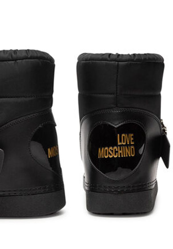 Love Moschino - LOVE MOSCHINO Śniegowce JA24062G1LISB00A Czarny. Kolor: czarny. Materiał: materiał