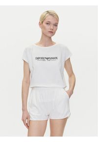 Emporio Armani Underwear Piżama EW000495 AF10881 U1131 Biały Regular Fit. Kolor: biały. Materiał: bawełna