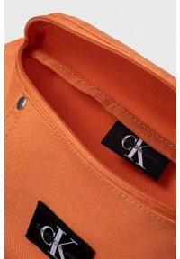 Calvin Klein Jeans nerka kolor pomarańczowy. Kolor: pomarańczowy. Materiał: poliester #5