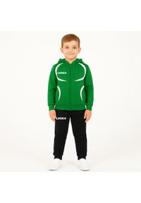 LEGEA - Komplet dresowy dla dziecka TURCHIA JR. Okazja: na uczelnię. Kolor: biały, wielokolorowy, zielony. Materiał: dresówka. Długość: długie. Styl: sportowy #1