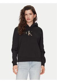 Calvin Klein Jeans Bluza Gradient J20J224721 Czarny Relaxed Fit. Kolor: czarny. Materiał: bawełna, syntetyk. Wzór: gradientowy #1