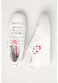adidas Originals - Tenisówki Nizza Platform. Nosek buta: okrągły. Zapięcie: sznurówki. Kolor: biały. Materiał: syntetyk, materiał, guma. Szerokość cholewki: normalna. Obcas: na platformie. Wysokość obcasa: średni #4