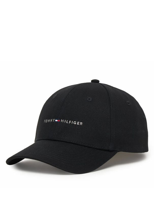 TOMMY HILFIGER - Tommy Hilfiger Czapka z daszkiem Th Foundation Hct 6 Panel Cap AM0AM14045 Czarny. Kolor: czarny. Materiał: bawełna