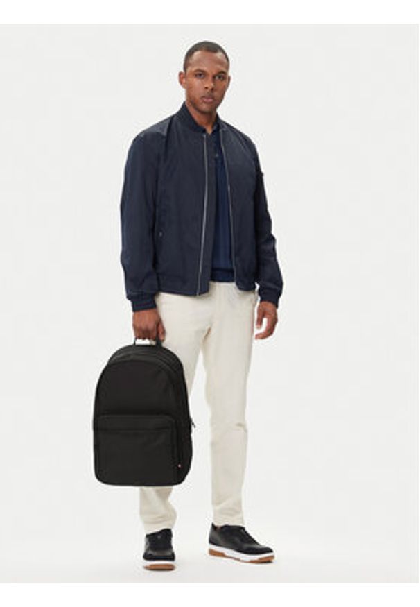 TOMMY HILFIGER - Tommy Hilfiger Plecak Th Repreve Backpack AM0AM13464 Czarny. Kolor: czarny. Materiał: skóra