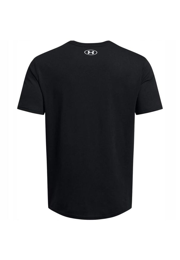 Under Armour - T-shirt Męski Z Krótkim Rękawem Foundation. Kolor: czarny. Długość rękawa: krótki rękaw. Długość: krótkie. Sport: turystyka piesza