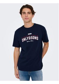Only & Sons T-Shirt Lenny 22028593 Granatowy Regular Fit. Kolor: niebieski. Materiał: bawełna #5