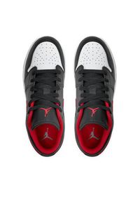 Nike Sneakersy Jordan 1 Low (GS) 553560 063 Czarny. Kolor: czarny. Materiał: skóra #5