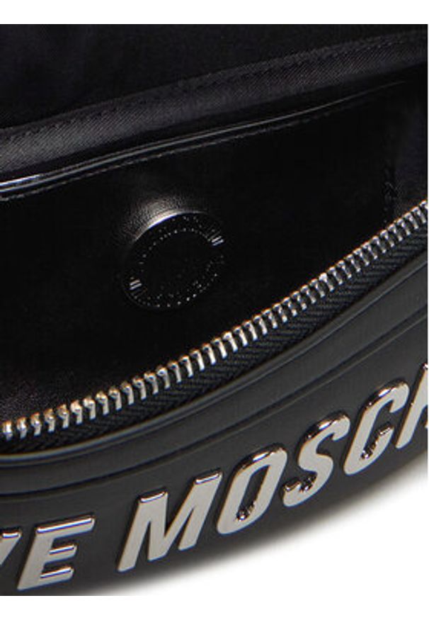 Love Moschino - LOVE MOSCHINO Saszetka nerka JC4195PP1MKD000B Czarny. Kolor: czarny. Materiał: skóra