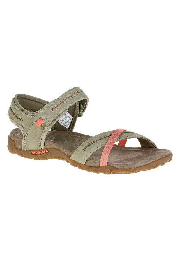 Sandały turystyczne damskie Merrell Terran Cross. Zapięcie: rzepy. Materiał: kauczuk. Sport: turystyka piesza