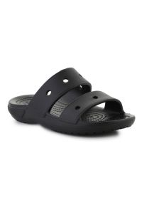 Klapki Crocs Classic Sandal Jr 207536-001 czarne. Kolor: czarny. Materiał: materiał. Wzór: paski. Sezon: lato. Styl: elegancki #2