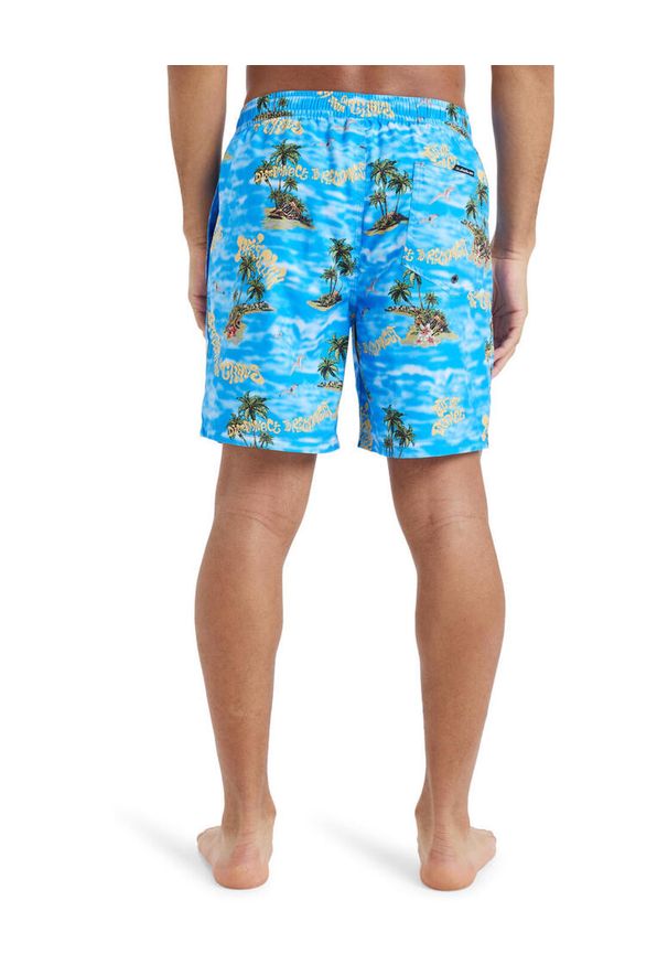 Quiksilver - Szorty kąpielowe dla Mężczyzn EVERYDAY STRAIGHT VOLLEY 17" Niebieski. Kolor: niebieski. Materiał: poliester, materiał. Styl: sportowy