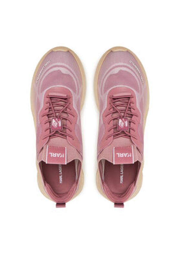Karl Lagerfeld - KARL LAGERFELD Sneakersy KL64623 Różowy. Kolor: różowy. Materiał: materiał