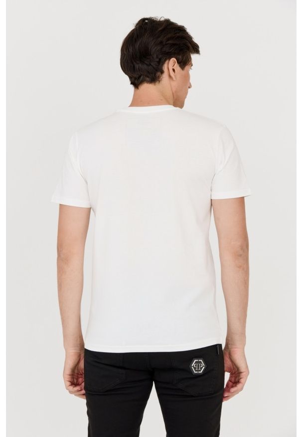 Aeronautica Militare - AERONAUTICA MILITARE Biały bawełniany t-shirt męski, Rozmiar XXL. Kolor: biały. Materiał: bawełna. Długość rękawa: krótki rękaw. Długość: krótkie