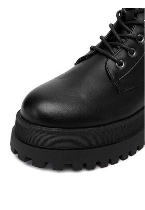 DeeZee Trzewiki 13295-1 Czarny. Kolor: czarny. Materiał: materiał, syntetyk, skóra