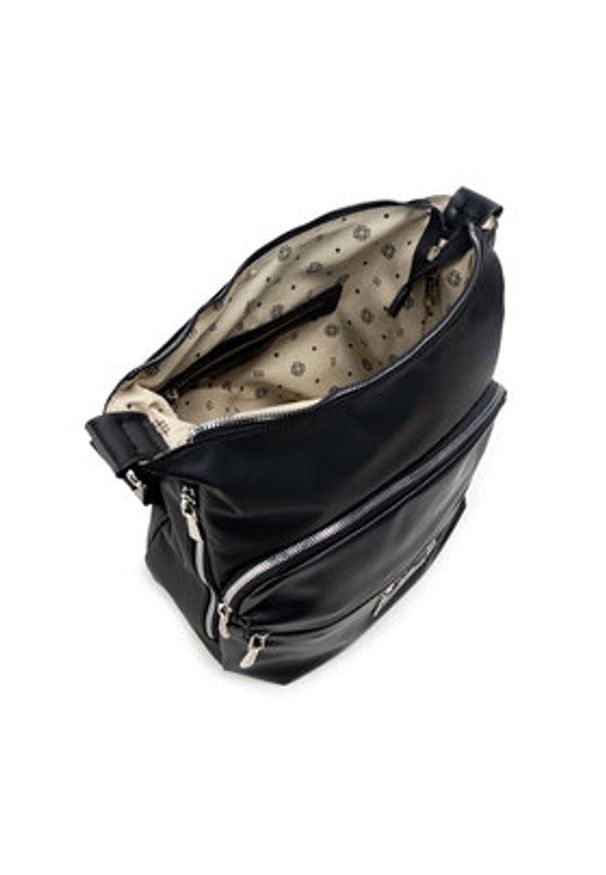Monnari Torebka TORIMP0-24J-BAG4870-K020D000-R00 Czarny. Kolor: czarny. Materiał: skórzane