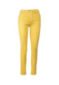 Born2be - Żółte Spodnie Skinny Calyrei. Kolor: żółty. Długość: długie. Wzór: gładki. Styl: klasyczny #5