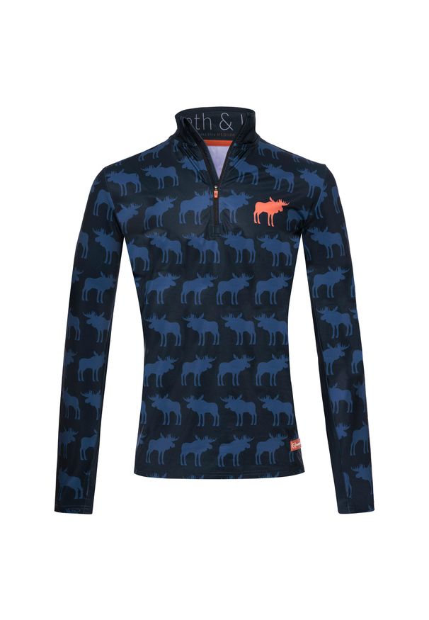 GARETH & LUCAS - Bluza narciarska Męska Gareth & Lucas Eighty. Kolor: niebieski. Materiał: poliester, elastan. Sezon: zima. Sport: narciarstwo