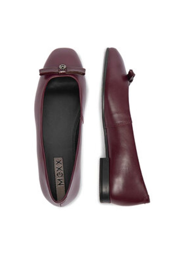 MEXX Baleriny CEO-MX/037C-RST Bordowy. Kolor: czerwony. Materiał: skóra