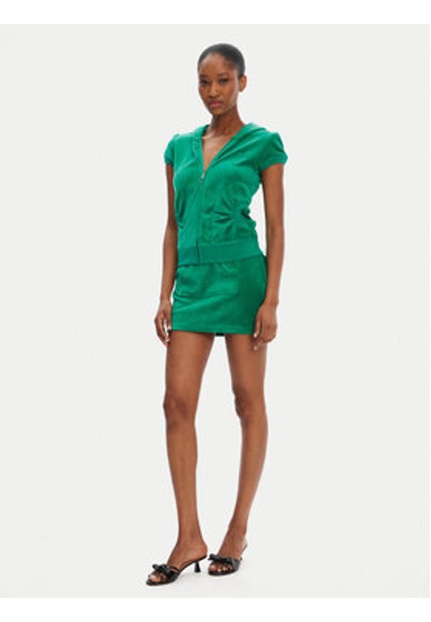 Juicy Couture Bluza Heritage JCGAS125021 Zielony Slim Fit. Kolor: zielony. Materiał: bawełna