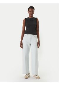 Tommy Jeans Top DW0DW22577 Czarny Slim Fit. Kolor: czarny. Materiał: bawełna #4
