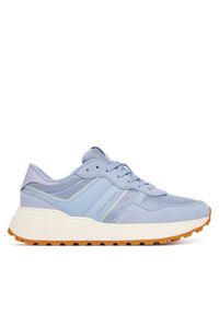 Tommy Jeans Sneakersy Tjw Cleated Runner EN0EN02788 Niebieski. Kolor: niebieski. Materiał: zamsz, skóra