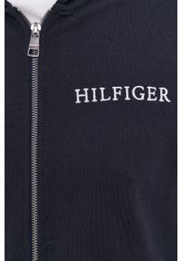 TOMMY HILFIGER - Tommy Hilfiger - Bluza bawełniana. Okazja: na co dzień. Typ kołnierza: kaptur. Kolor: niebieski. Materiał: bawełna. Wzór: aplikacja. Styl: casual #7