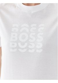 BOSS - Boss T-Shirt 50500054 Biały Slim Fit. Kolor: biały. Materiał: bawełna #4