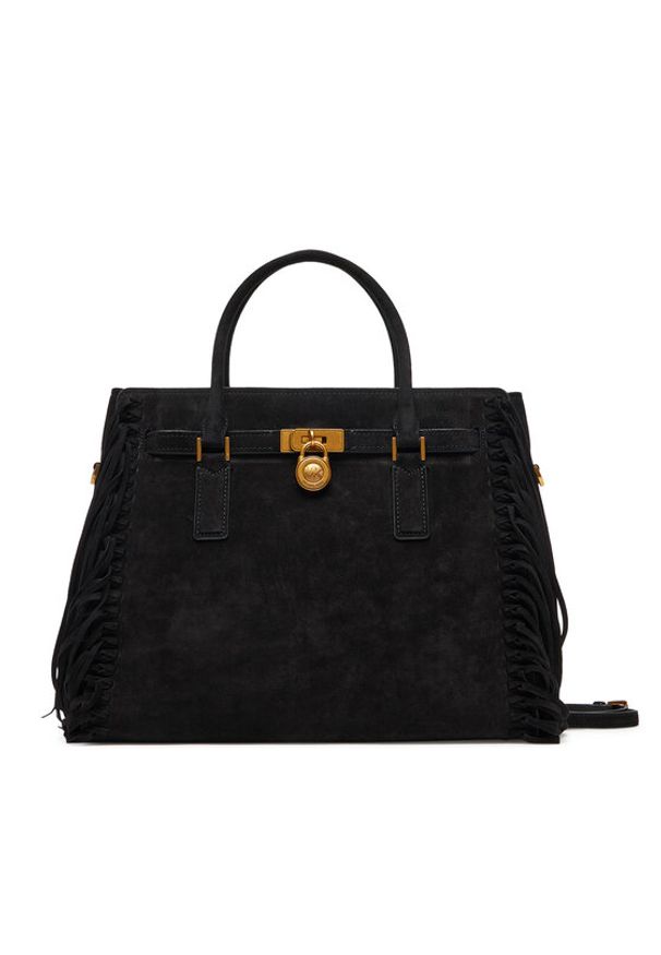 MICHAEL Michael Kors Torebka Hamilton Moderne 30F5ANXS3S Czarny. Kolor: czarny. Materiał: skórzane, zamszowe