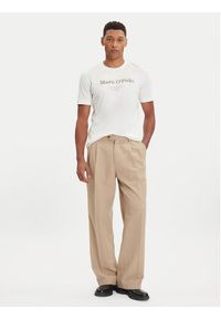 Marc O'Polo T-Shirt 528 2305 51196 Écru Regular Fit. Typ kołnierza: polo. Materiał: bawełna #5