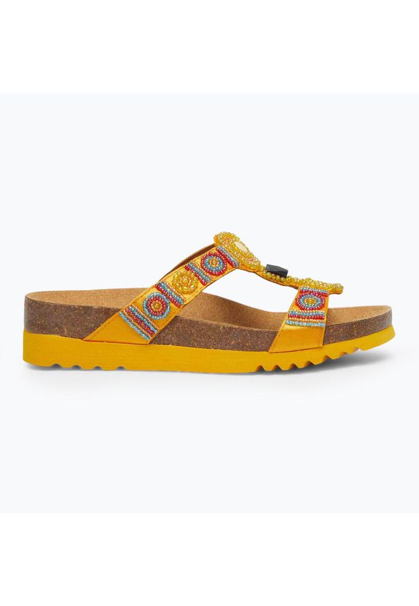 Klapki damskie Scholl New Bogota Wedge Med. Kolor: pomarańczowy