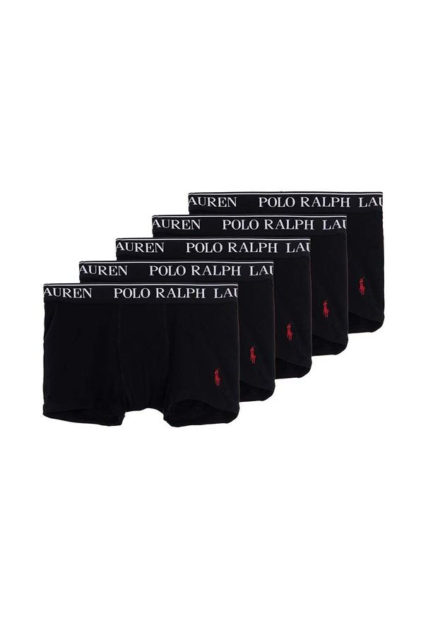 Polo Ralph Lauren bokserki dziecięce 5-pack kolor czarny. Kolor: czarny