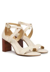 MICHAEL Michael Kors Sandały Alexa Block 40S6AXMS1L Écru. Materiał: skóra #3