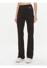 Calvin Klein Jeans Spodnie materiałowe J20J222598 Czarny Straight Fit. Kolor: czarny. Materiał: materiał, bawełna