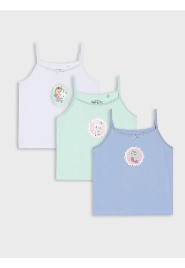 Sinsay - Koszulka 3 pack Gabby's Dollhouse - wielobarwny