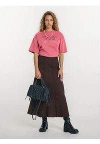 Sinsay - Bawełniana koszulka z napisem - Inny. Materiał: bawełna. Wzór: napisy